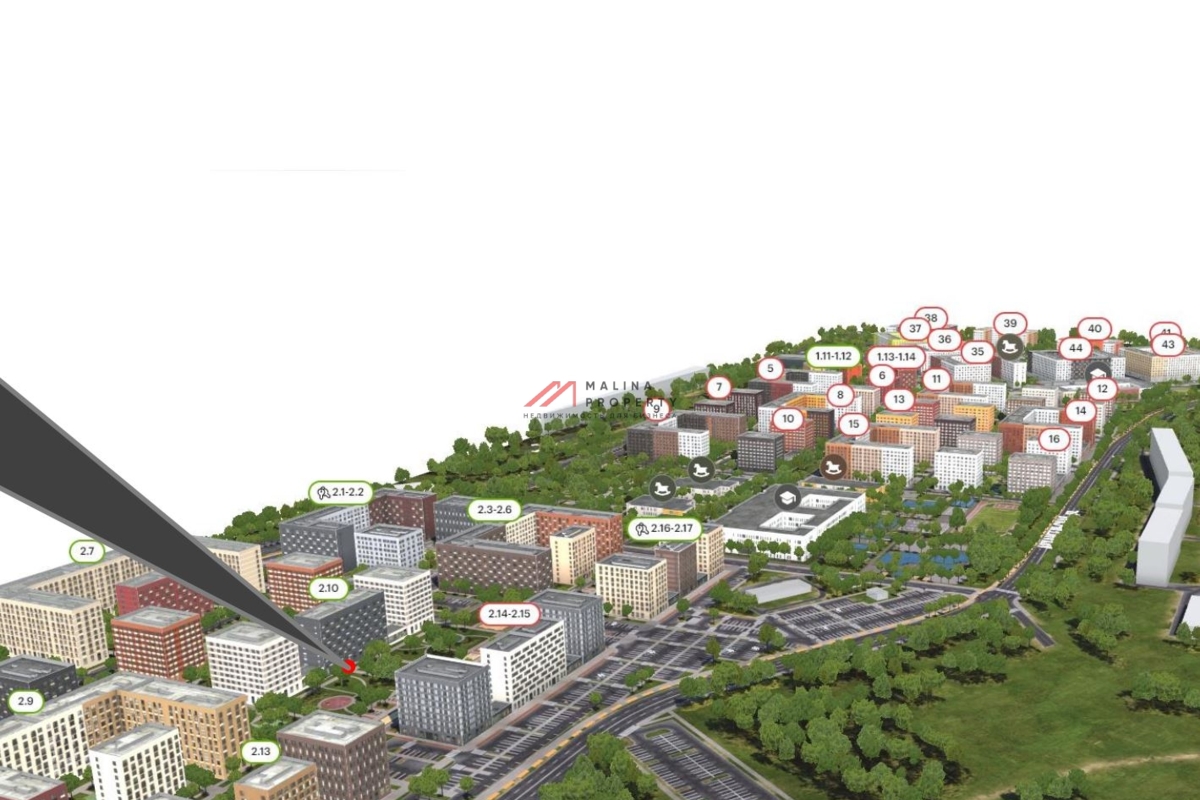 Продажа помещения с арендаторами в ЖК Ильинские луга