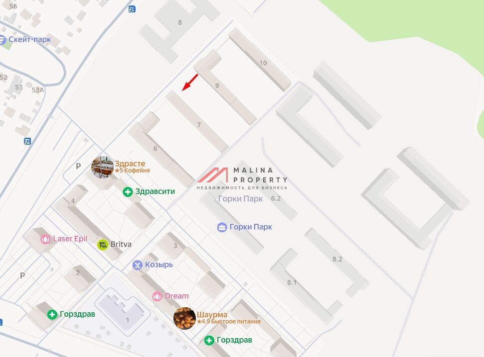 Продажа торгового помещения в ЖК "Горки парк"