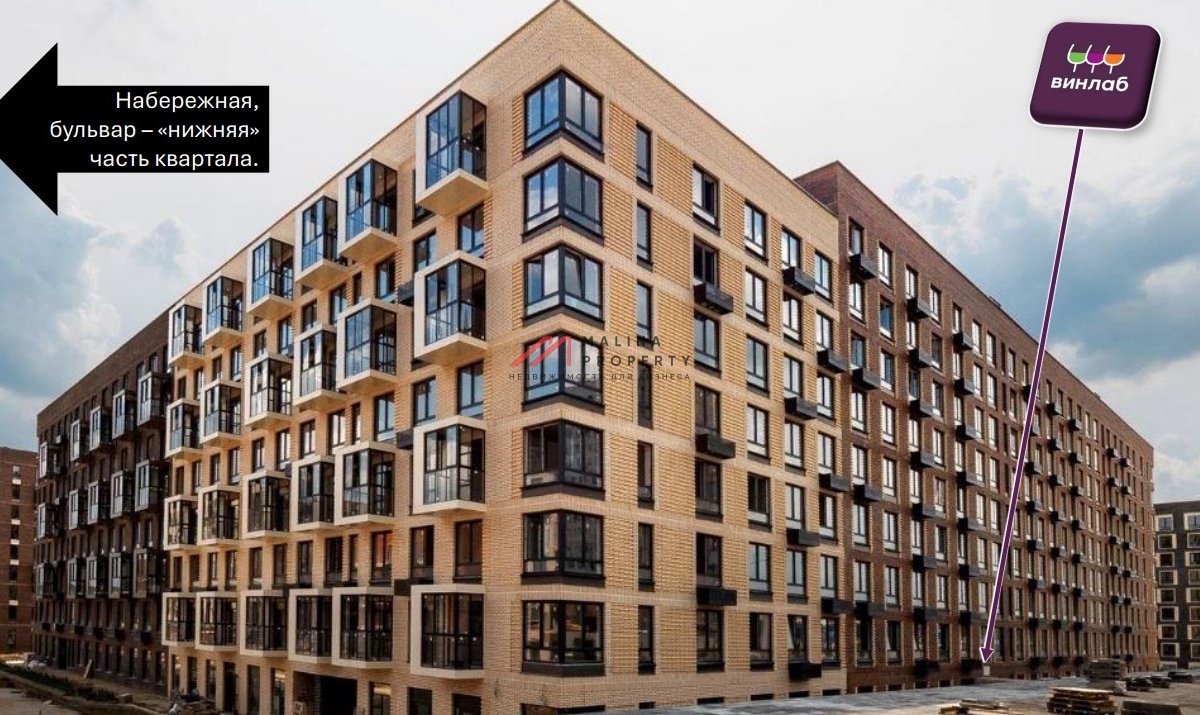 Продажа помещения с арендатором Винлаб в ЖК "Новое Внуково"