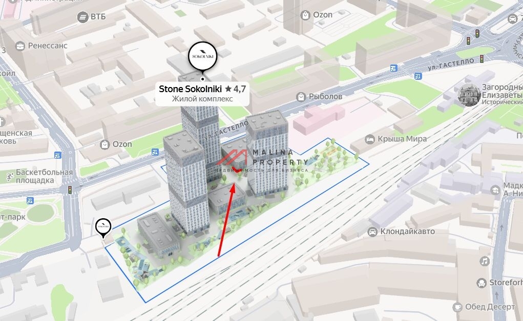 Продажа помещения в жилом комплексе "Stone Sokolniki"