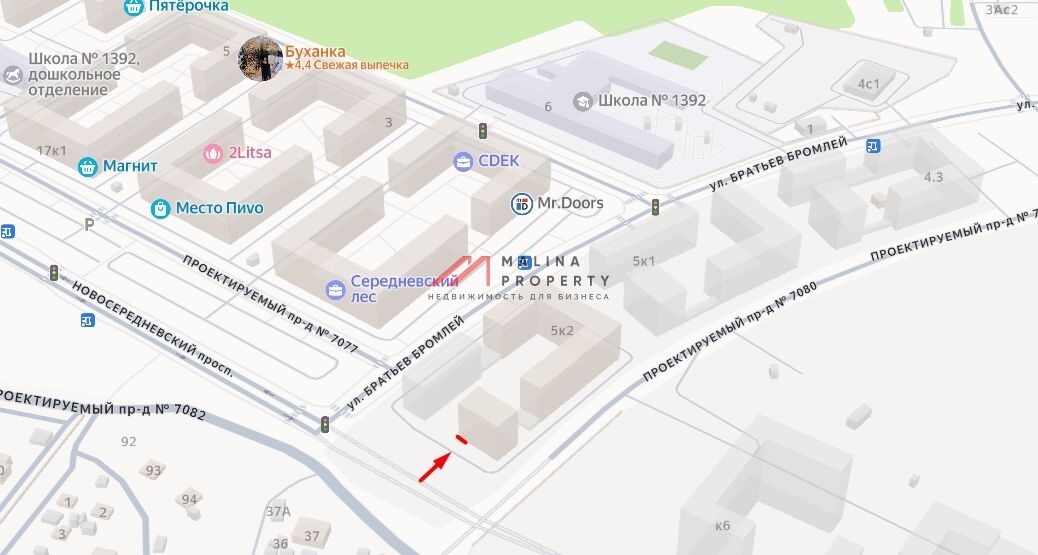 Аренда торгового помещения в ЖК «Середневский лес»