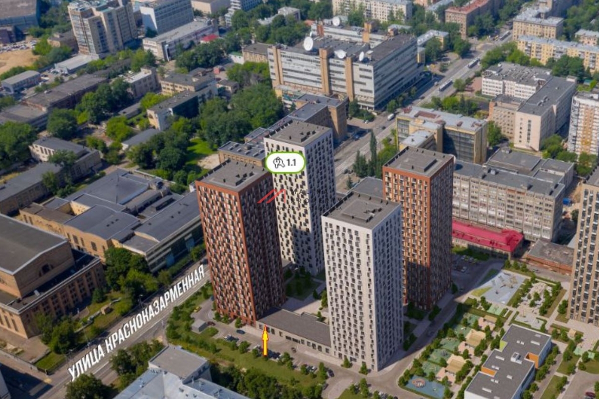 Аренда нежилого помещения в ЖК «Красноказарменная 15»