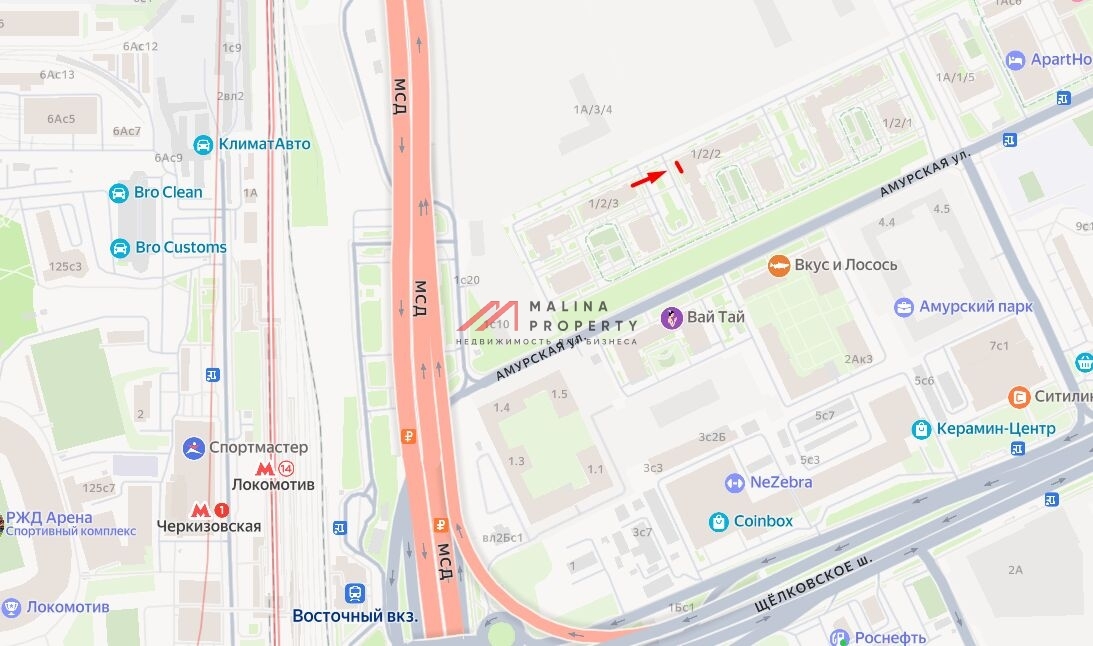 Аренда торгового помещения на Амурской