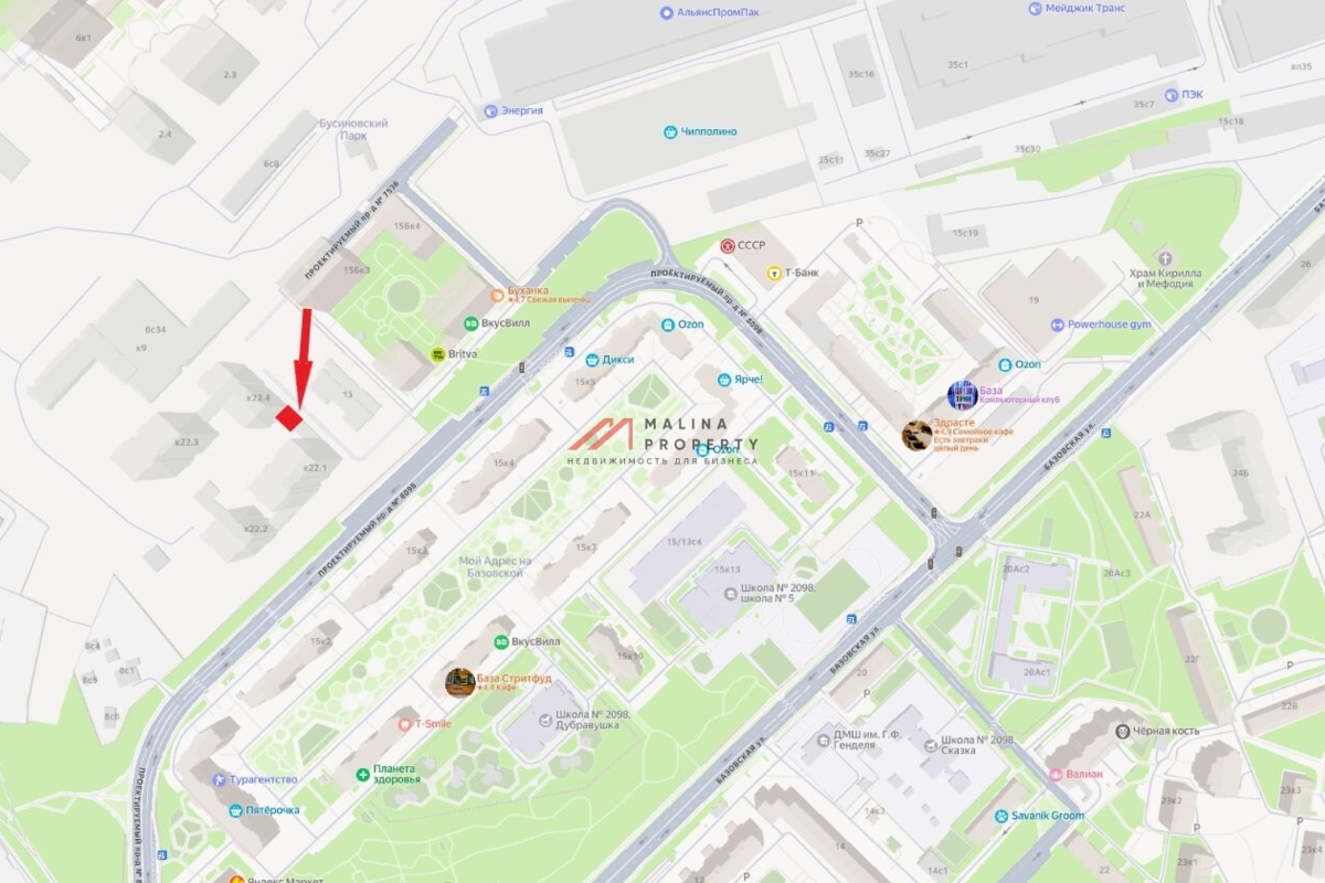 Продажа нежилого помещения в ЖК "Бусиновский Парк" 