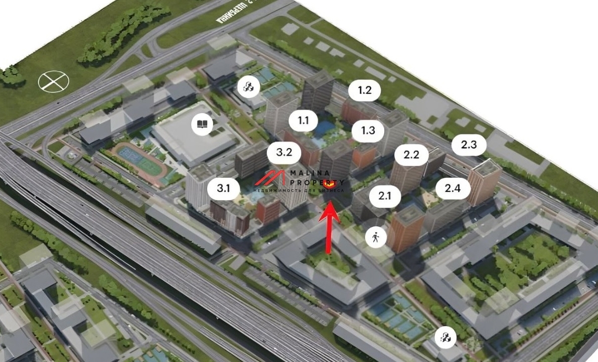 Аренда углового помещения в центре ЖК "Никольские Луга" 