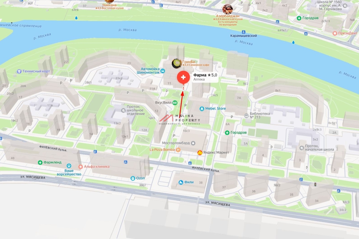 Продажа нежилого помещения с ПВЗ на Филевском бульваре