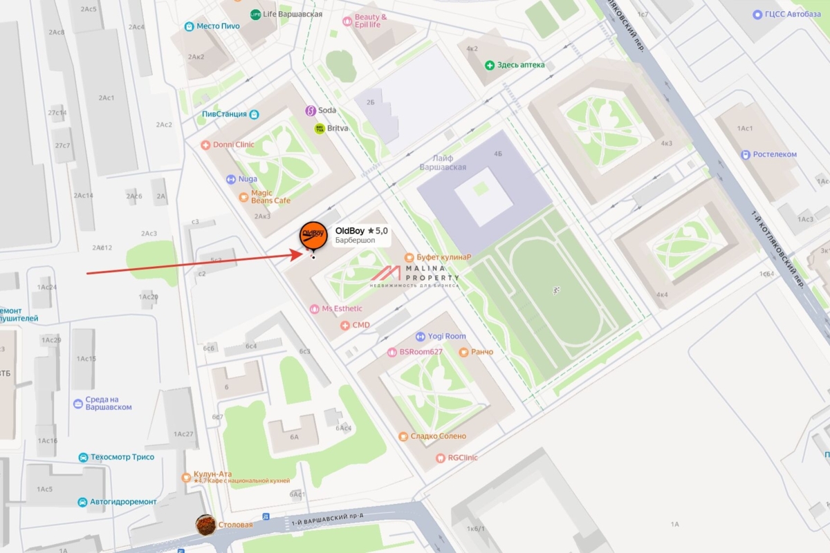 Продажа помещения с арендаторами в «LIFE-Варшавская»