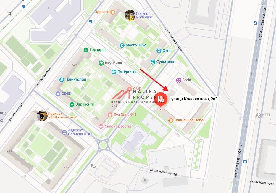 Аренда нежилого помещения на первой линии