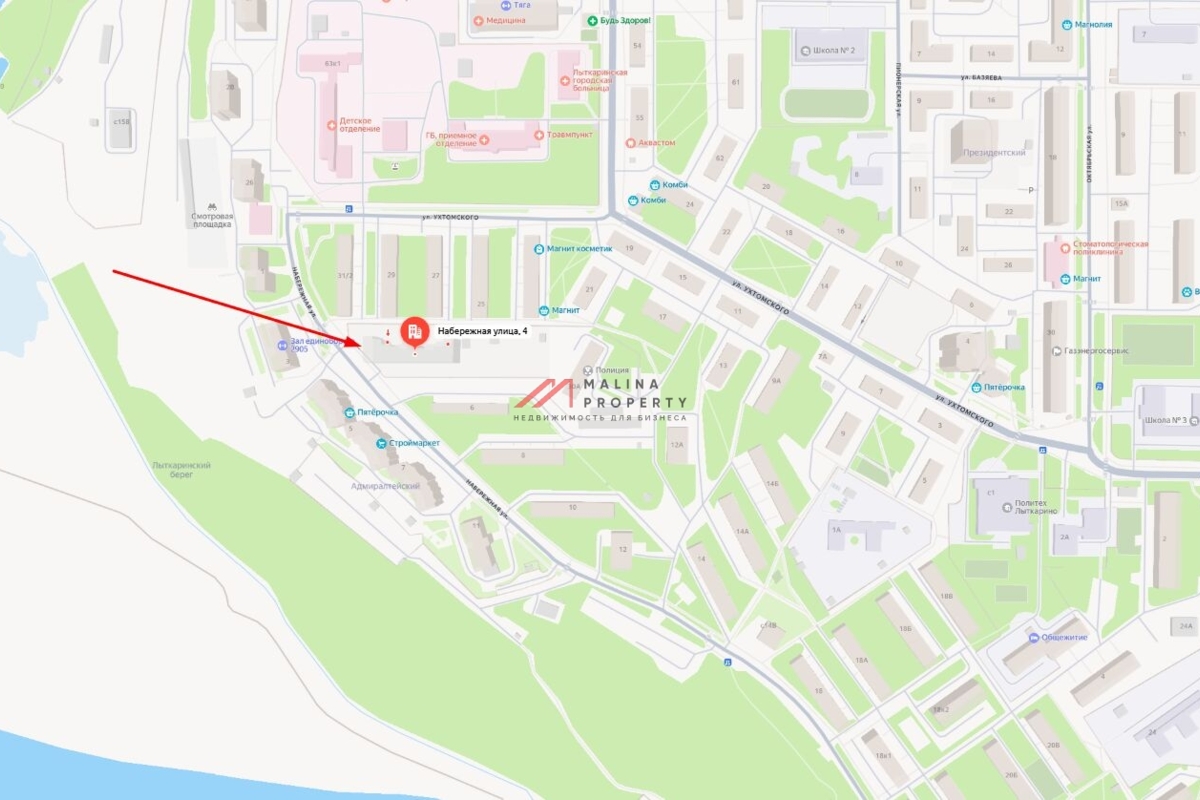 Продажа торгового помещения с арендатором аптека Здравсити