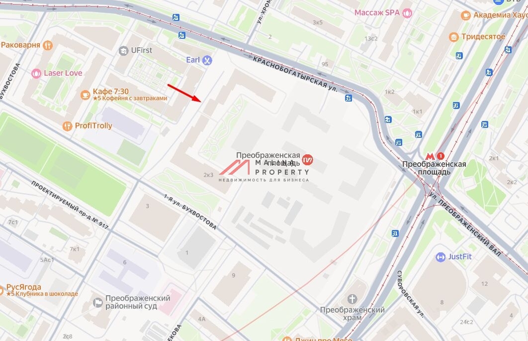 Продажа помещения в ЖК "Преображенская площадь"