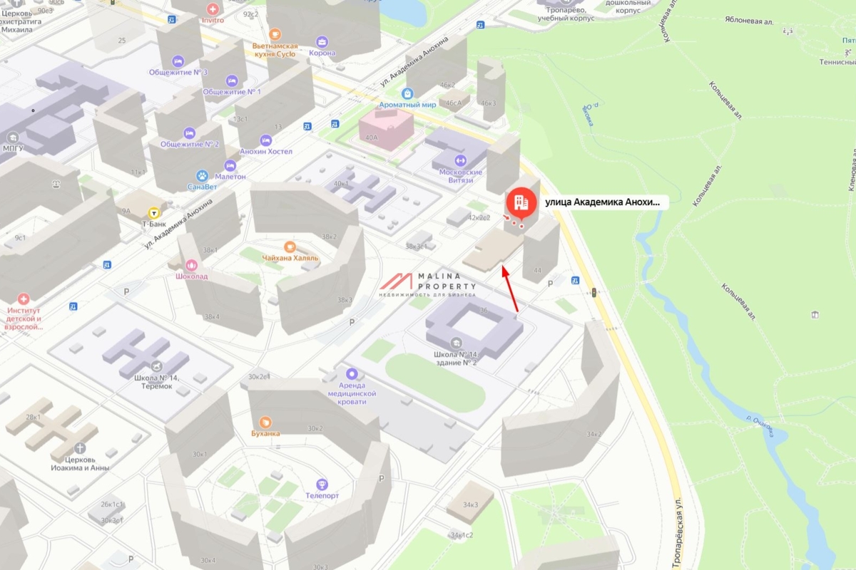 Аренда торгового помещения на Академика Анохина