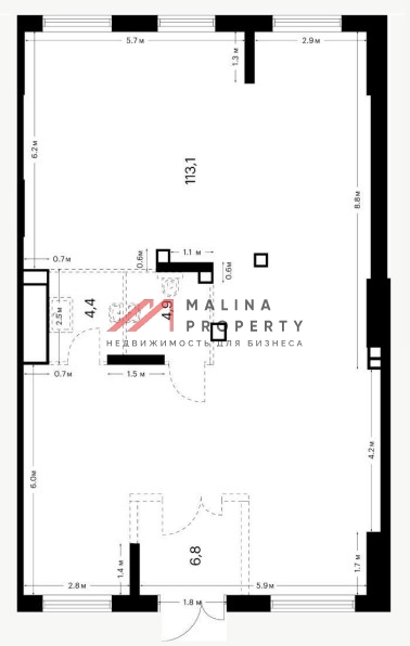 Продажа помещения с арендатором "Винлаб" в ЖК "Зелёный парк" 