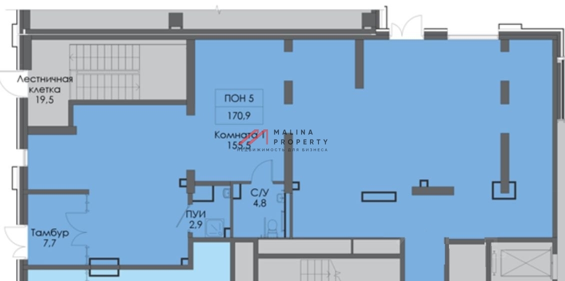 Аренда торгового помещения в ЖК "Полар" 