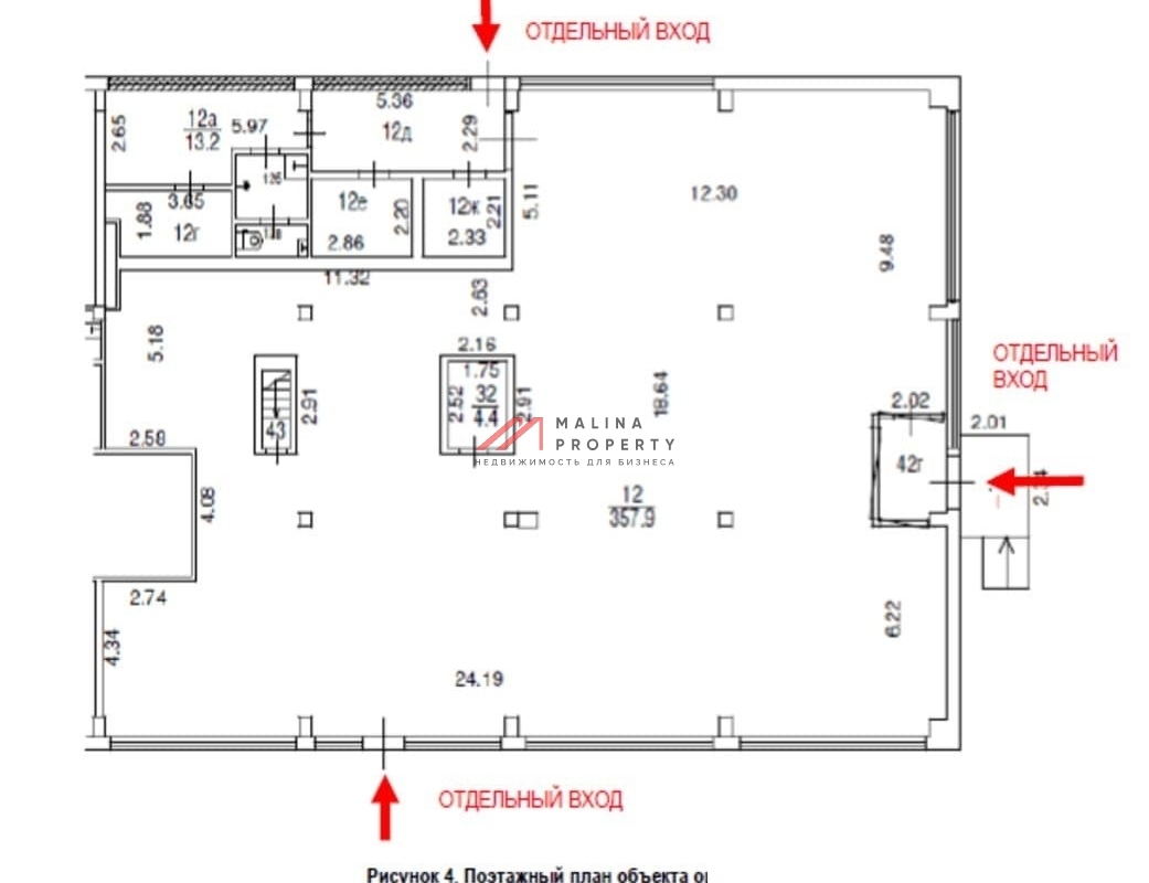 Продажа помещения с супермаркетом Пятёрочка