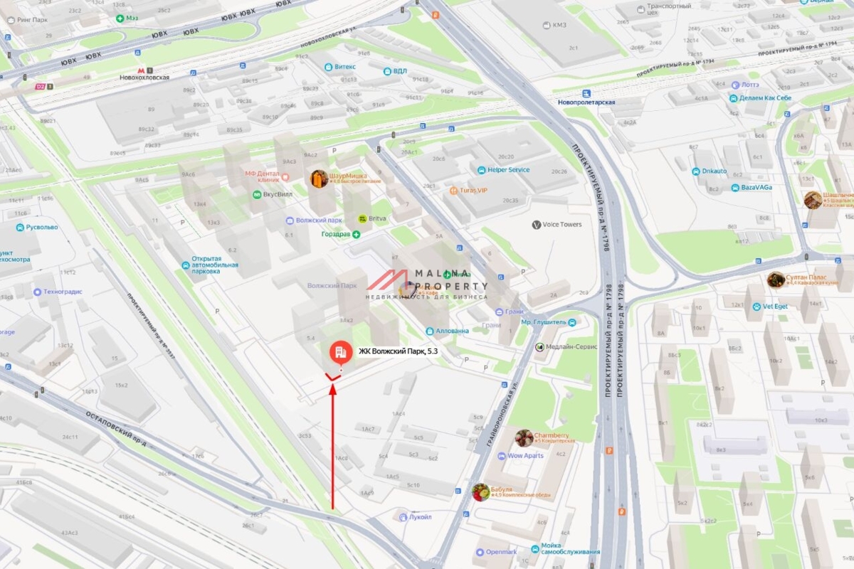 Продажа торгового помещения в ЖК "Волжский парк" 