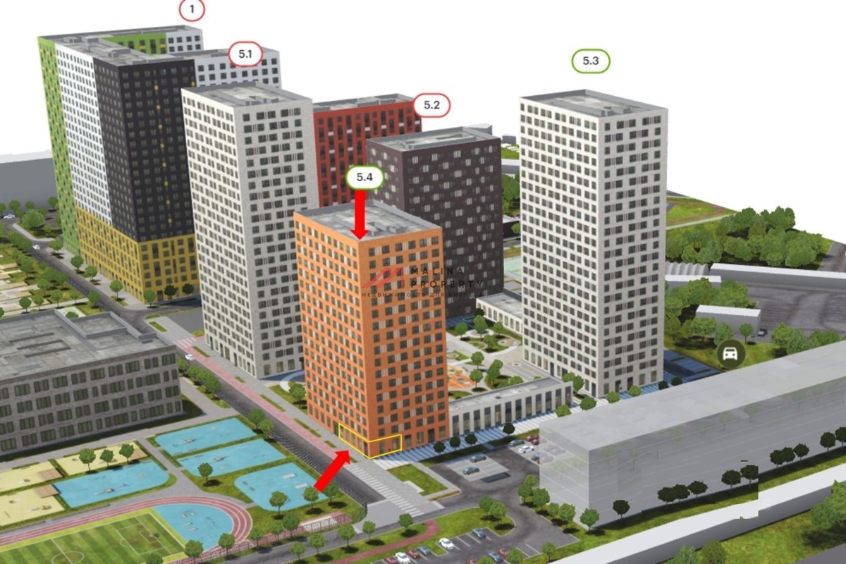 Продажа торгового помещения в ЖК "Волжский парк" 