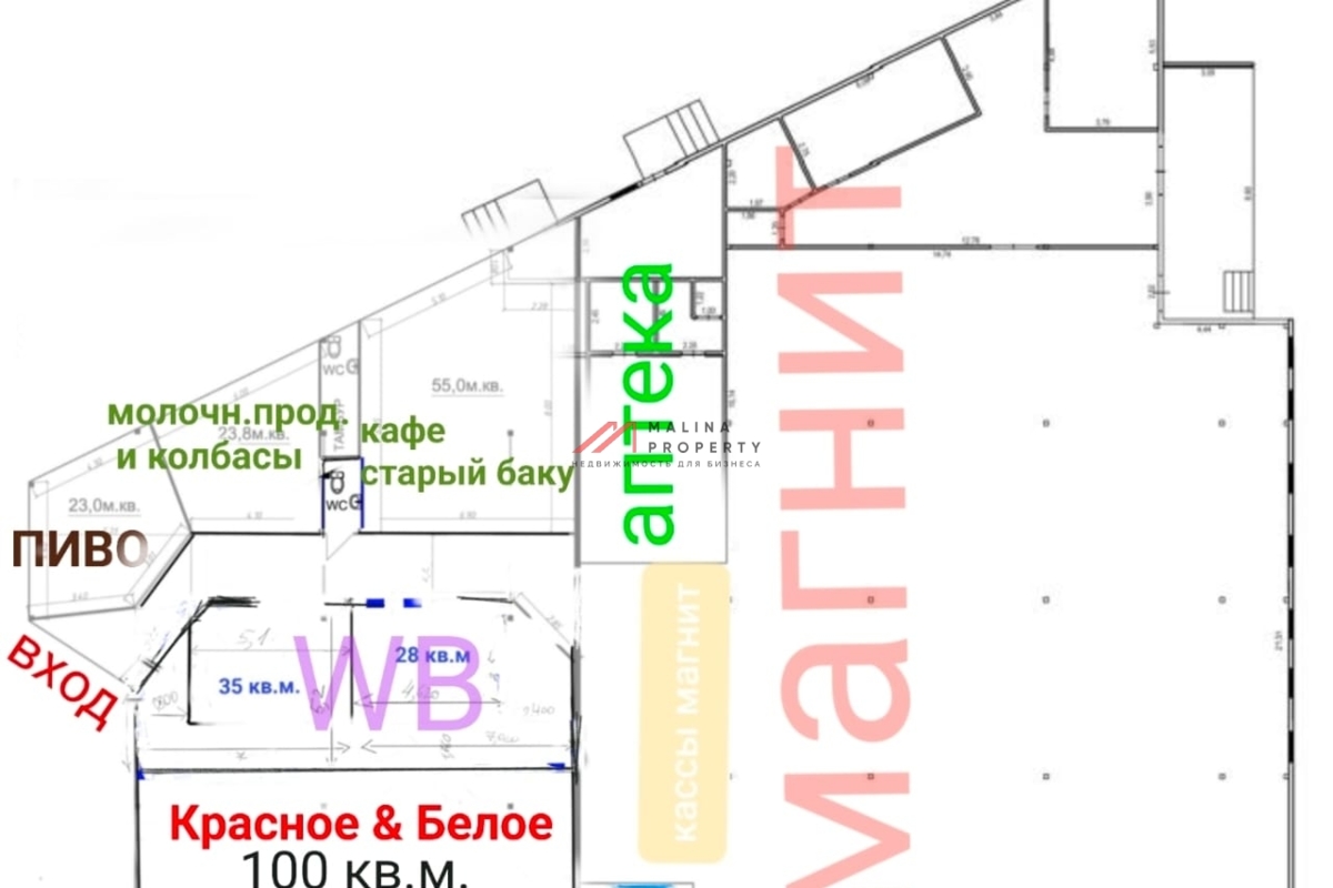 Продажа торгового здания с арендаторами в г. Истра 