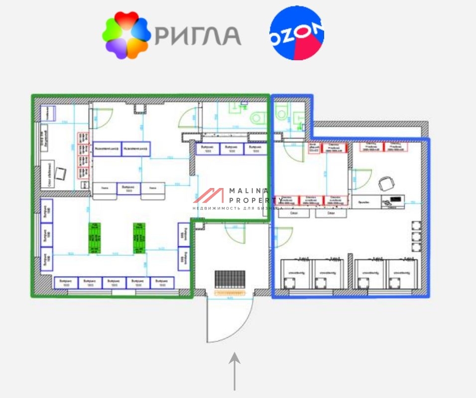 Продажа помещения с сетевыми арендаторами в ЖК "Ярославский Квартал" 
