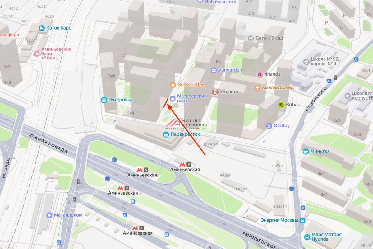 Продажа помещения с магазином "Пятерочка. На лету" 