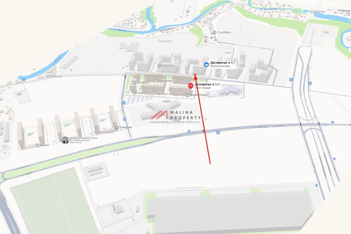 Аренда торгового помещения в ЖК "Деснаречье" 