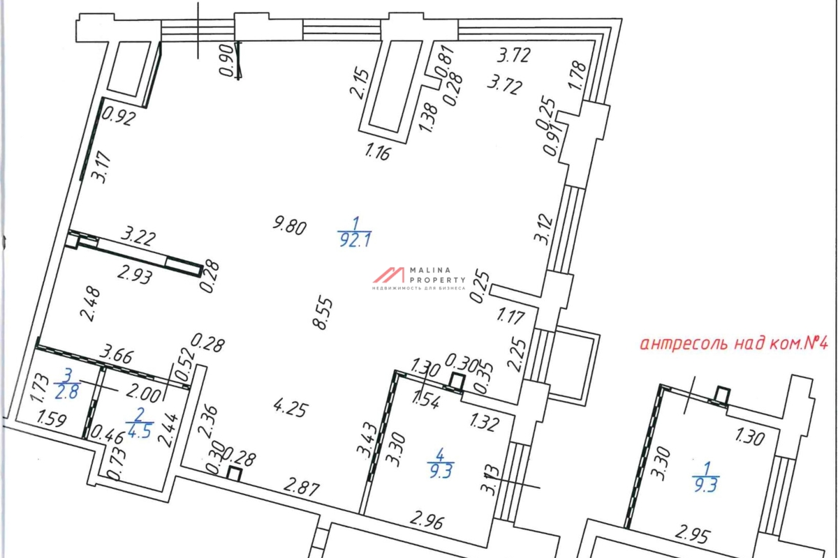 Продажа помещения в ЖК Кутузов град 2