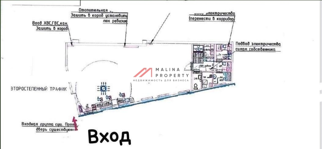 Продажа помещения с арендатором «Пятерочка Налету»