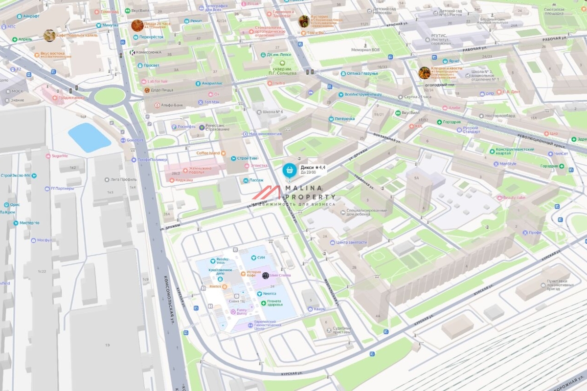 Продажа помещения с арендатором Дикси в Подольске 