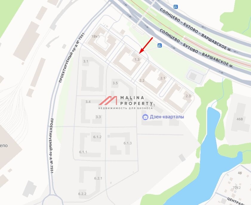 Продажа торгового помещения в жилом комплексе Дзен кварталы 