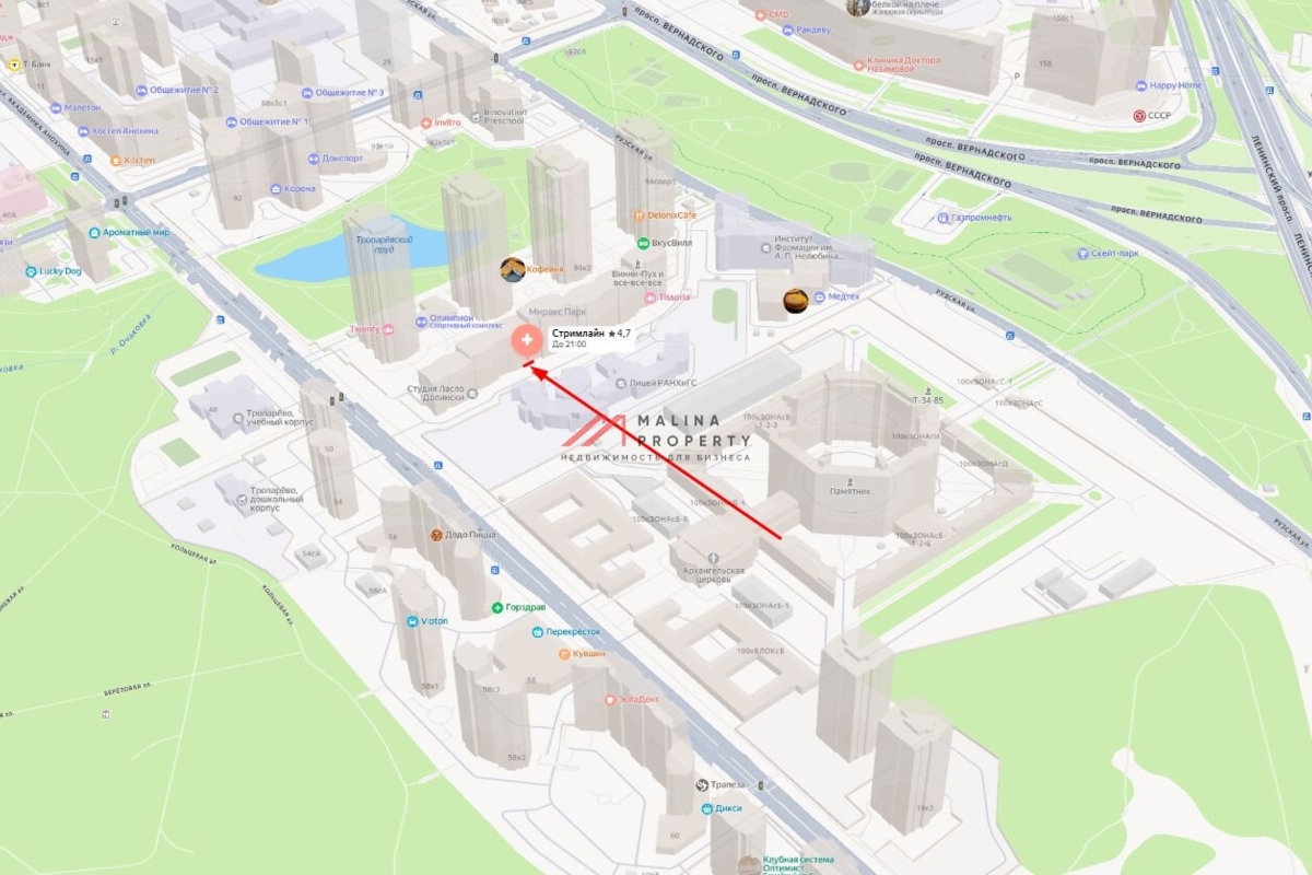 Продажа торгового помещения на проспекте Вернадского 