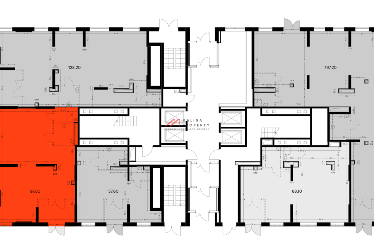 Продажа помещения на въезде в ЖК "Руставели 14"