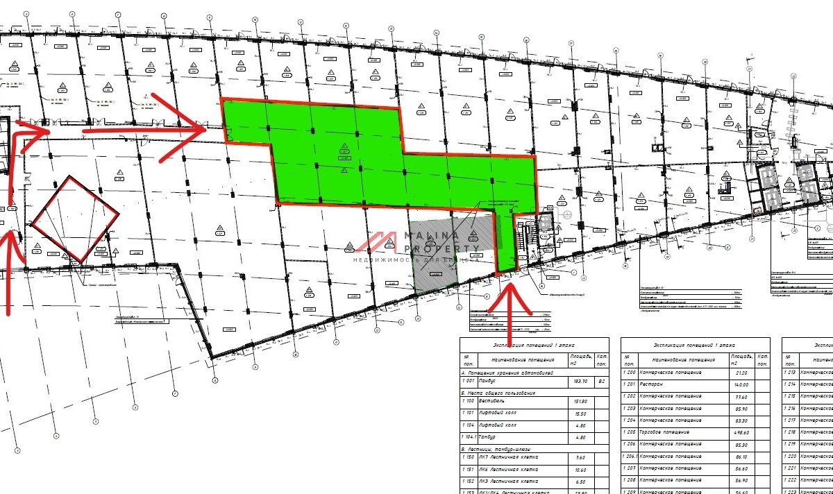 Продажа торгового помещения в МФЗ "Эйлер"