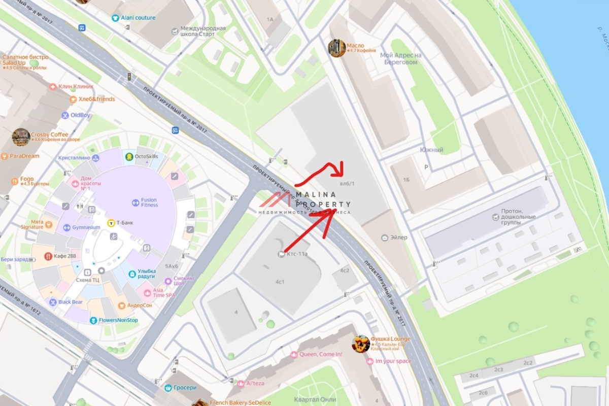 Продажа торгового помещения в МФЗ "Эйлер"