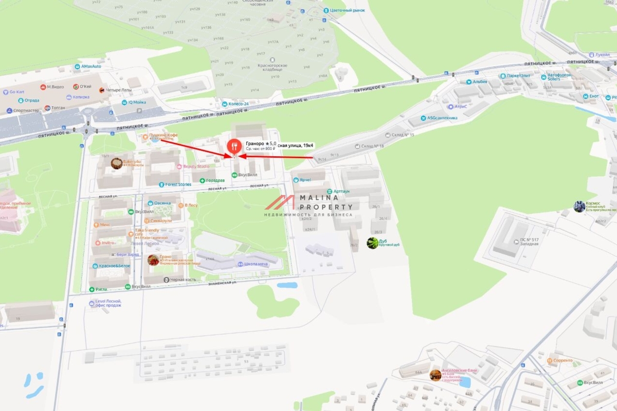 Продажа торгового помещения в ЖК "Level Лесной"