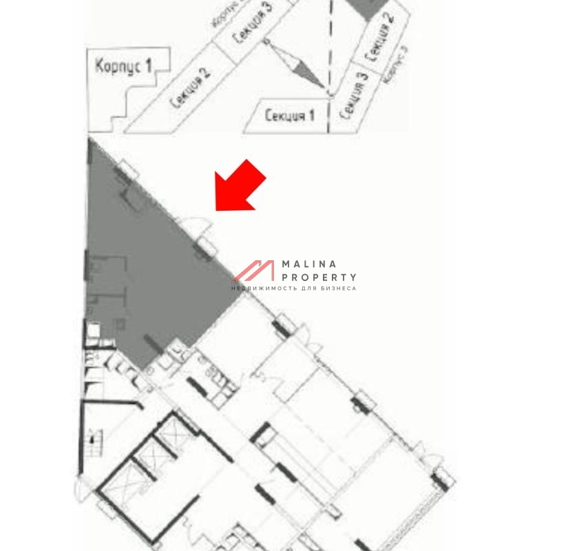 Продажа торгового помещения с арендатором в ЖК "Voxhall" 