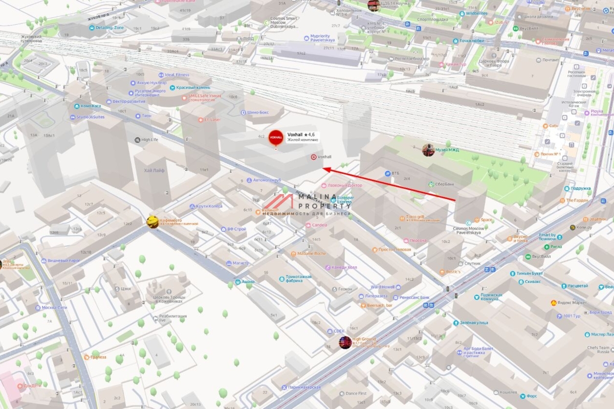 Продажа торгового помещения с арендатором в ЖК "Voxhall" 