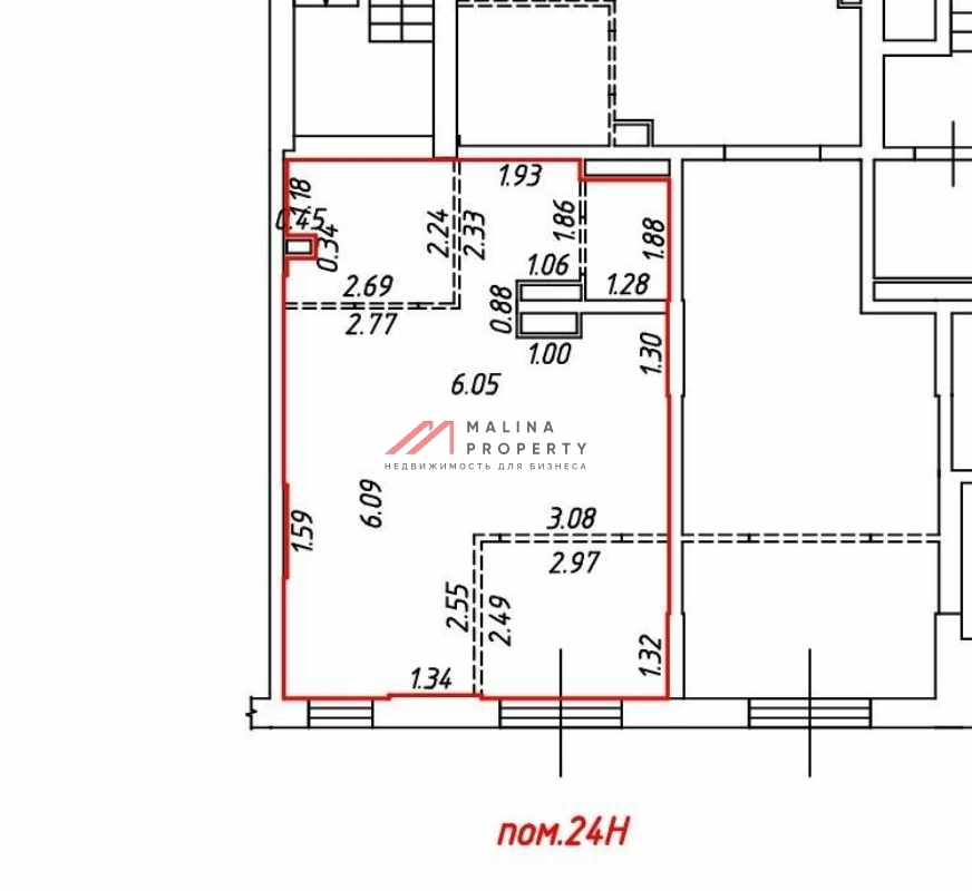 Продажа торгового помещения в ЖК "2-й Нагатинский" 