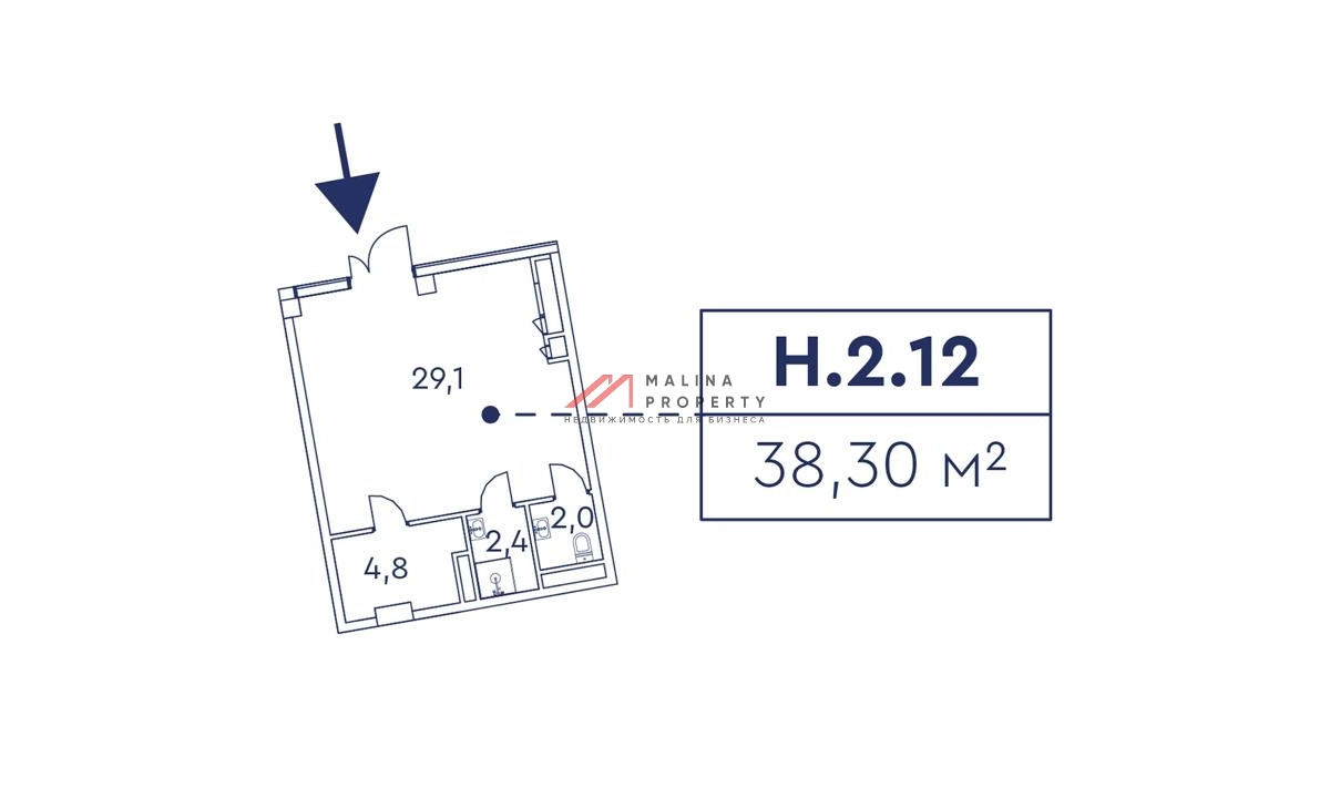 Продажа помещения в ЖК Мираполис, на гипертрафике