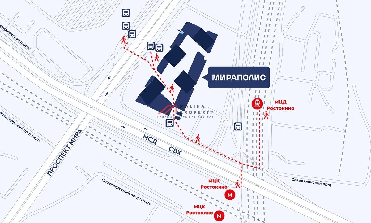 Продажа помещения в ЖК Мираполис, на гипертрафике