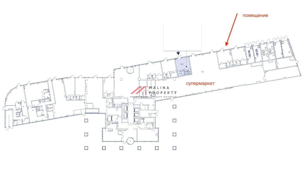 Продажа помещения в ЖК Мираполис, на гипертрафике