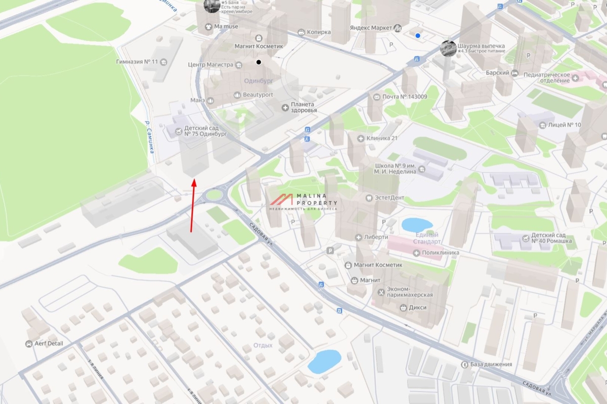 Аренда торгового помещения в ЖК "Одинбург"