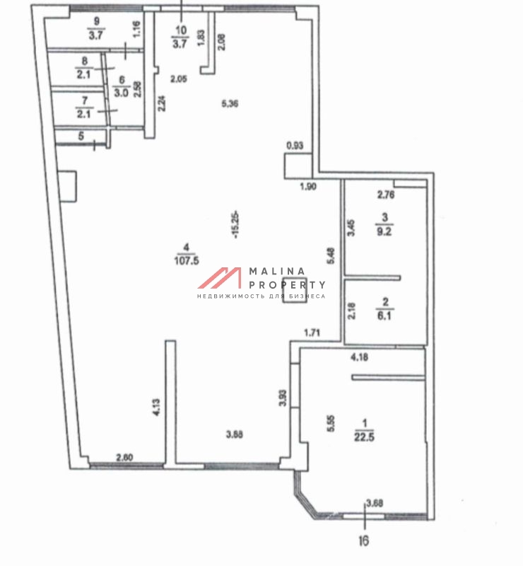 Продажа торгового помещения с арендатором в ЖК "Одинбург" 