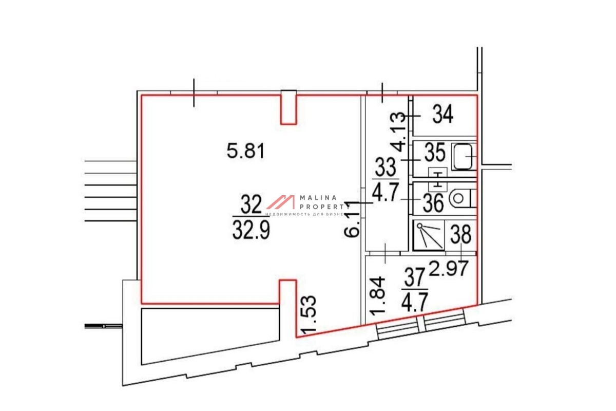 Аренда торгового помещения в ЖК "Наследие" 