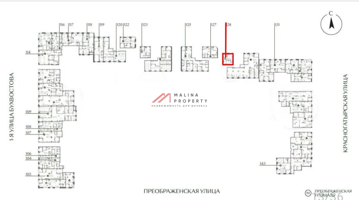 Аренда торгового помещения в ЖК «Преображенская площадь»