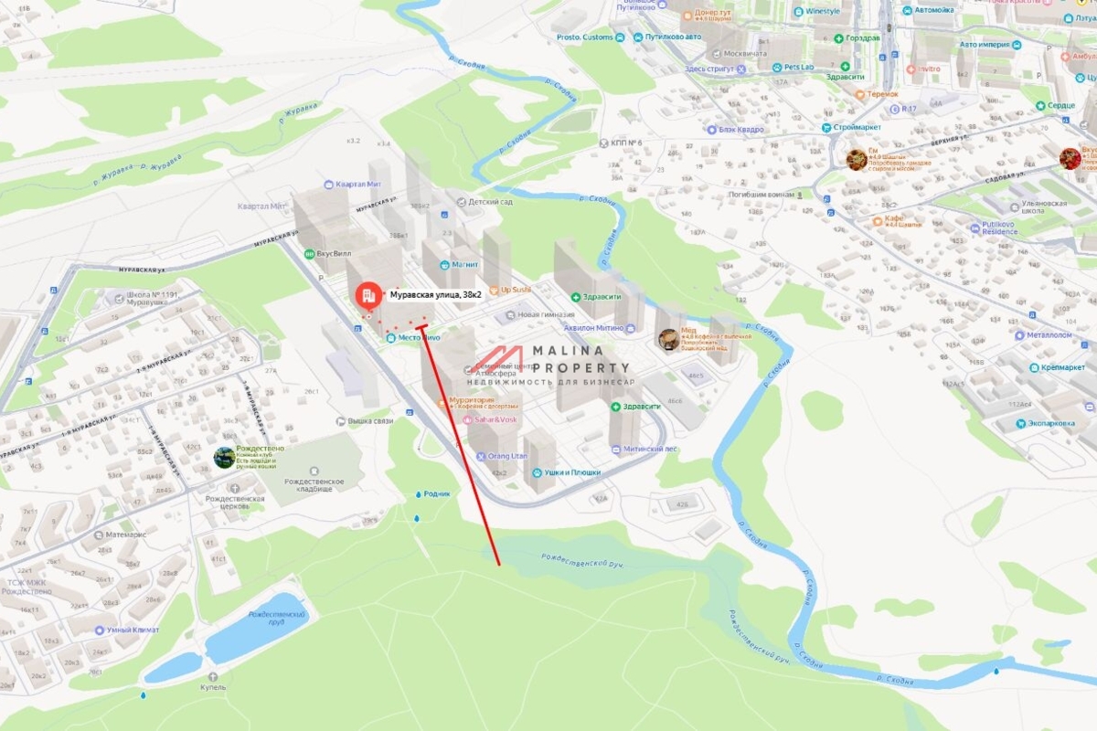 Аренда торгового помещения в ЖК "Мир Митино"