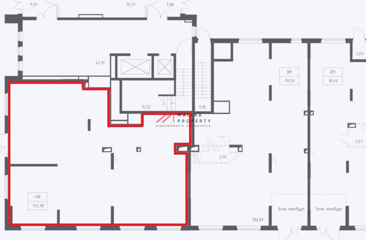 Аренда коммерческого помещения в ЖК "Остафьево" 