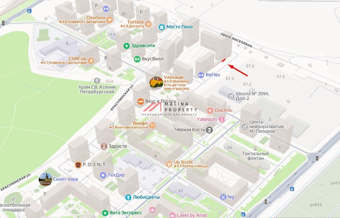 Аренда торгового помещения в ЖК "Саларьево парк"