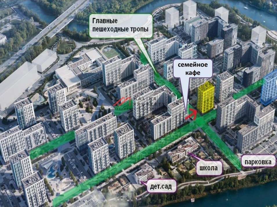 Продажа помещения с арендатором "Ozon" в ЖК Прибрежный Парк