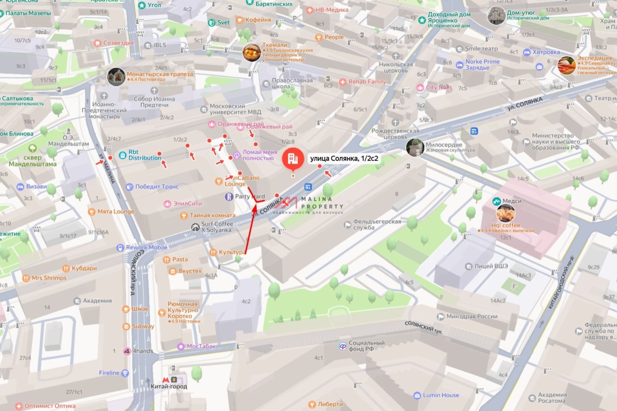 Аренда торгового помещения на Китай-городе