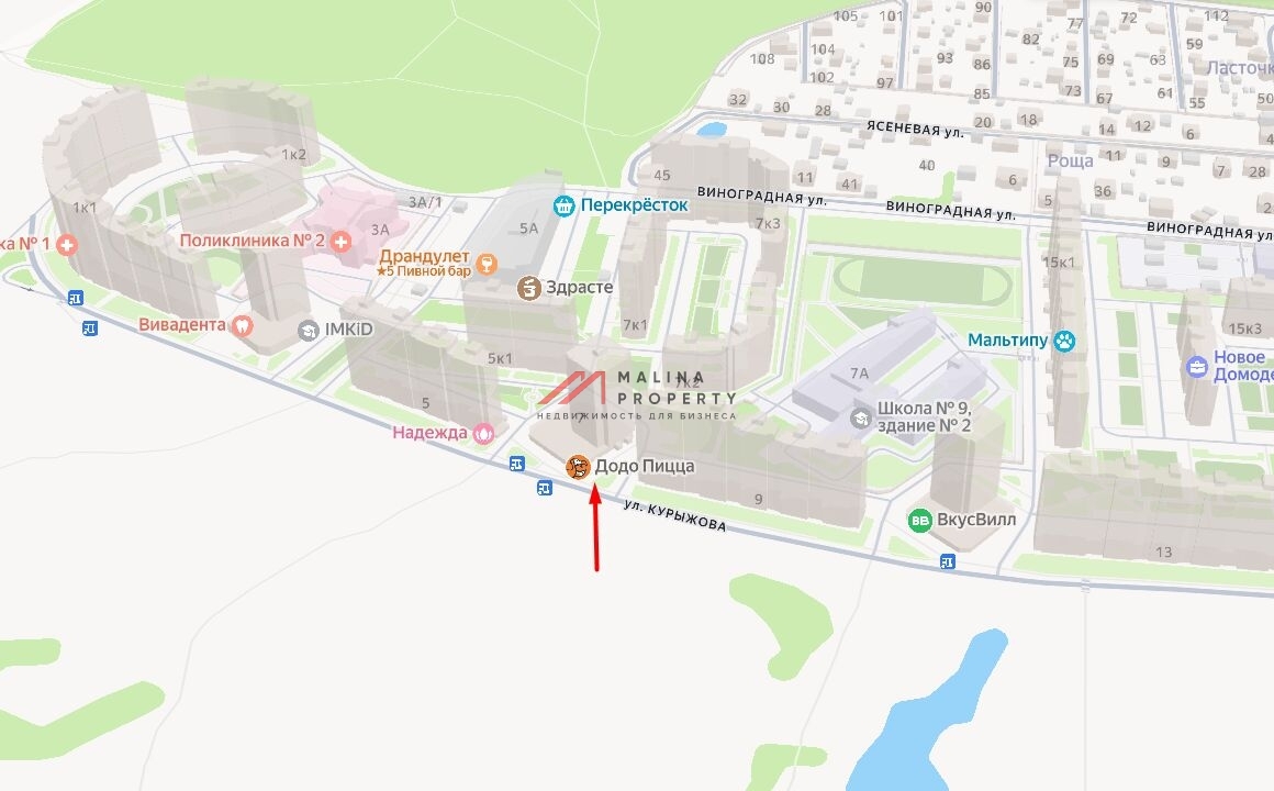 Продажа помещения с арендатором ДоДо пицца