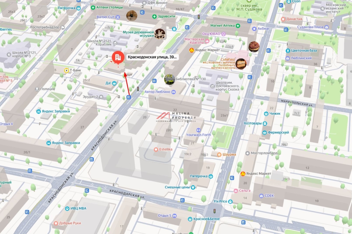 Продажа торгового здания в районе м. Люблино